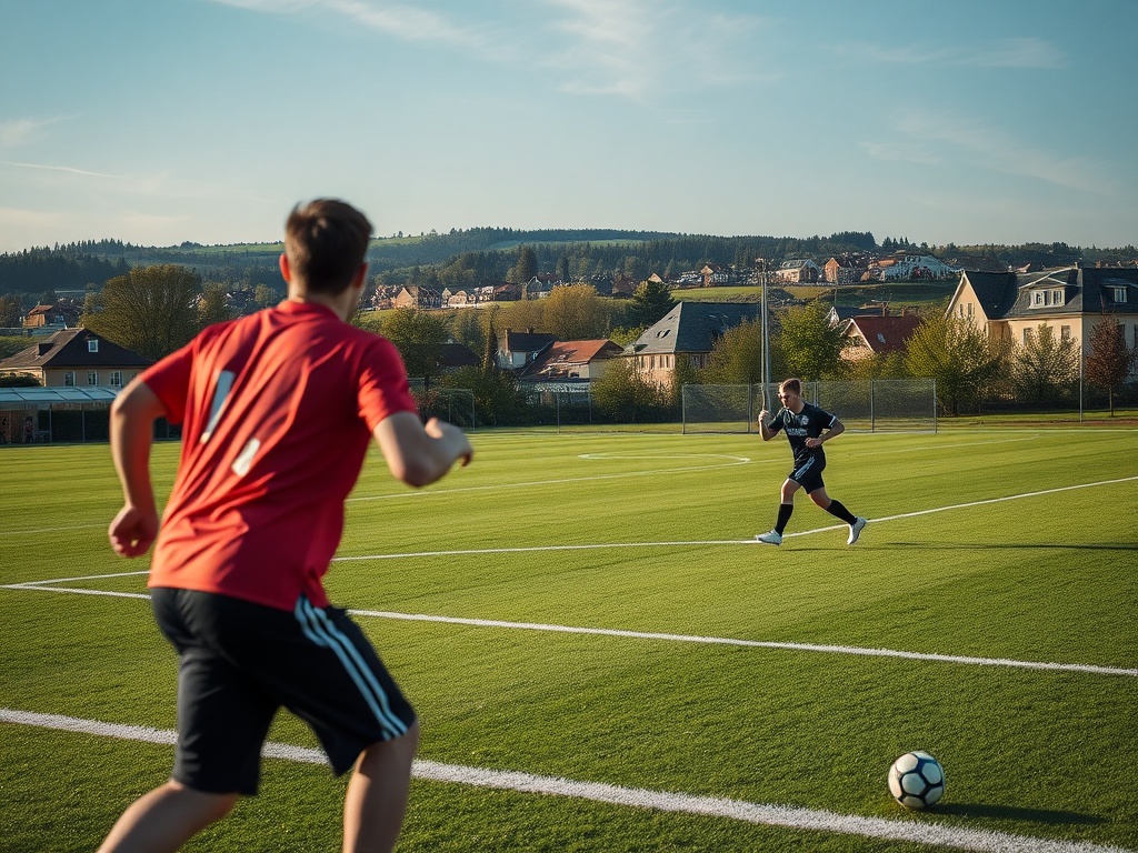 Grupa młodych kobiet grających w piłkę nożną podczas meczu, z widocznym logo FIFA U-20 Women's World Cup i Zduńskiej Woli w tle - wolontariat Mistrzostwa Świata U-20 Kobiet Zduńska Wola